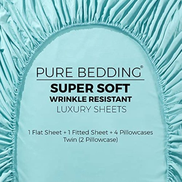 6 Piece Bed Sheets - Cal King, King, Queen , Full  Sheet Set [6-Piece,] - Hotel - Picture 5 of 12